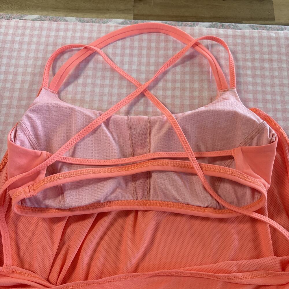 Coral Lululemon Flo And Go Tank Top Size 6 - Picture 7 of 10